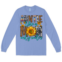 Colony Blue auntie like a mom only cooler Long Sleeve Tee - Zillion Design Studio