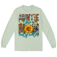 Matcha auntie like a mom only cooler Long Sleeve Tee - Zillion Design Studio