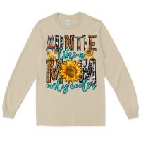 Mushroom auntie like a mom only cooler Long Sleeve Tee - Zillion Design Studio