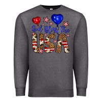 Charcoal Heather god bless the usa Premium Sweatshirt - Artiststas