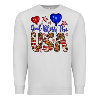Dove Grey god bless the usa Premium Sweatshirt - Artiststas