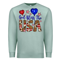 Seafoam god bless the usa Premium Sweatshirt - Artiststas