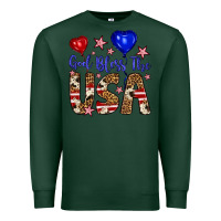 Sports Green god bless the usa Premium Sweatshirt - Artiststas