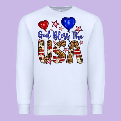God Bless The Usa Premium Sweatshirt Designed By Artiststas