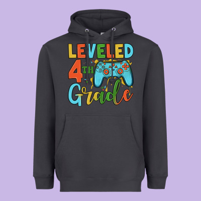 Leveled 4th Grade Heavyweight Hoodie Designed By Jahusdesignshop