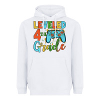 White leveled 4th grade Heavyweight Hoodie - JahusDesignShop