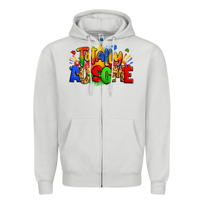Totally Ausome Autism Zipper Hoodie by Zillion Design Studio | Teevron