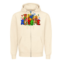 Sandshell totally ausome autism Zipper Hoodie - Zillion Design Studio