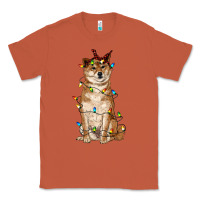Copper christmas lights shiba inu Classic Tee - RanaPortraitStore