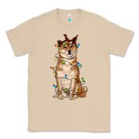 Mushroom christmas lights shiba inu Classic Tee - RanaPortraitStore