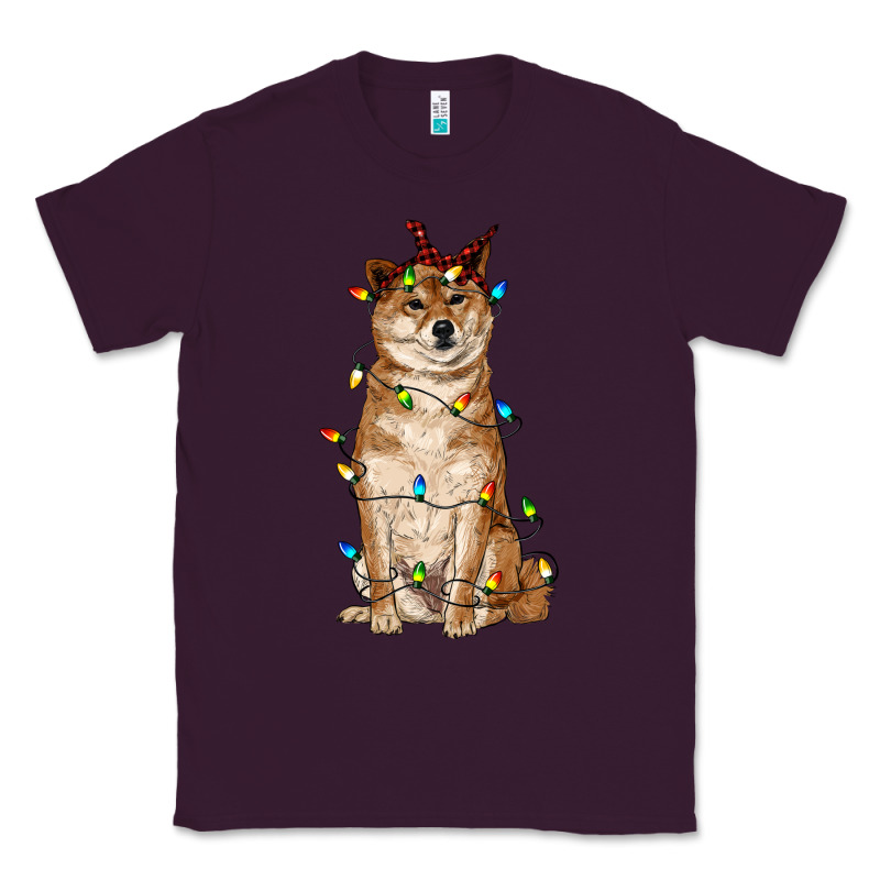 Christmas Lights Shiba Inu Classic Tee by RanaPortraitStore | Teevron