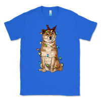 True Royal christmas lights shiba inu Classic Tee - RanaPortraitStore