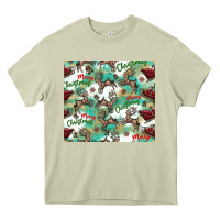 Mossy christmas magic pattern Heavy Core Tee - CowhideDigitalArt