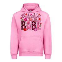 Fuchsia Pink valentine babe Urban Hoodie - NancyCooperArtShop