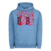 Pigment Pebble Blue valentine babe Urban Hoodie - NancyCooperArtShop