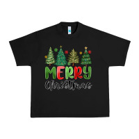 Black merry christmas trees Urban Heavy Tee - MaliasSmallBusiness