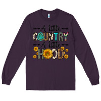 Plum a little country a little hood Long Sleeve Tee - Zillion Design Studio