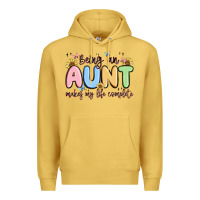 Antique Gold being an aunt makes my life complete Premium Hoodie - MaliasSmallBusiness