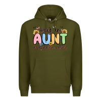 Army Green being an aunt makes my life complete Premium Hoodie - MaliasSmallBusiness