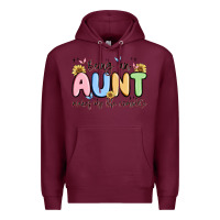 Burgundy being an aunt makes my life complete Premium Hoodie - MaliasSmallBusiness