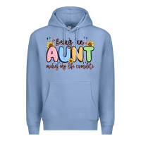 Colony Blue being an aunt makes my life complete Premium Hoodie - MaliasSmallBusiness