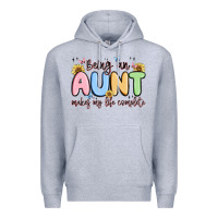 Heather Grey being an aunt makes my life complete Premium Hoodie - MaliasSmallBusiness