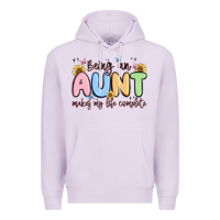 Lilac being an aunt makes my life complete Premium Hoodie - MaliasSmallBusiness