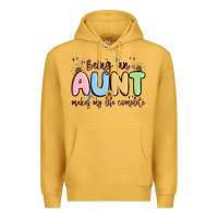 Mustard being an aunt makes my life complete Premium Hoodie - MaliasSmallBusiness