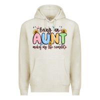 Oatmeal Heather being an aunt makes my life complete Premium Hoodie - MaliasSmallBusiness
