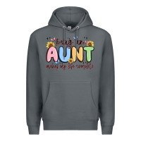 Rock being an aunt makes my life complete Premium Hoodie - MaliasSmallBusiness