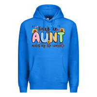 True Royal being an aunt makes my life complete Premium Hoodie - MaliasSmallBusiness