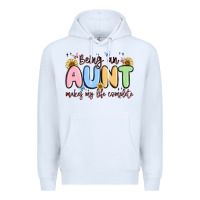 White being an aunt makes my life complete Premium Hoodie - MaliasSmallBusiness