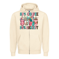 Sandshell 50 coffee 50 anxiety coffee cups Zipper Hoodie - Zillion Design Studio