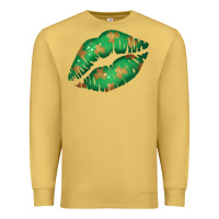 Antique Gold St. Patrick's Day Lip Premium Sweatshirt - Jasminsmagicworld