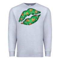 Heather Grey St. Patrick's Day Lip Premium Sweatshirt - Jasminsmagicworld