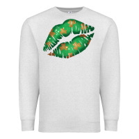 Oatmeal Heather St. Patrick's Day Lip Premium Sweatshirt - Jasminsmagicworld