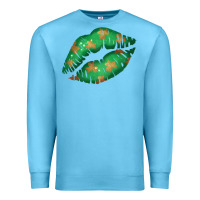 Ocean Blue St. Patrick's Day Lip Premium Sweatshirt - Jasminsmagicworld