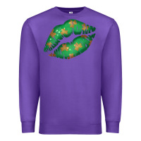 Purple St. Patrick's Day Lip Premium Sweatshirt - Jasminsmagicworld