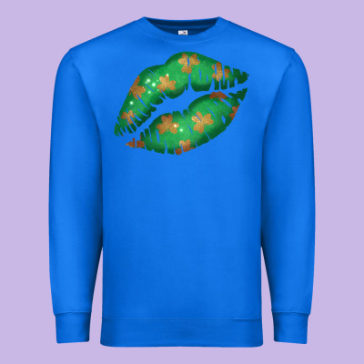 St. Patrick's Day Lip Premium Sweatshirt Designed By Jasminsmagicworld
