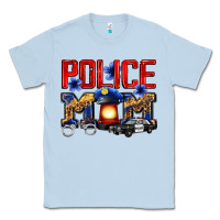 Dusty Blue police mom Classic Tee - Zillion Design Studio