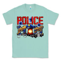Seafoam police mom Classic Tee - Zillion Design Studio