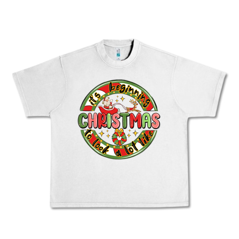 It's Beginning To Look A Lot Like Christmas Urban Heavy Tee by MaliasSmallBusiness | Teevron
