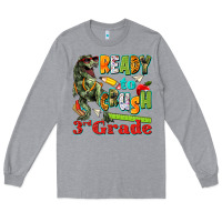 Heather Grey ready to crush third grade Long Sleeve Tee - texasbilliewilder
