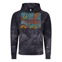 Cloud Black sunflower gemstone serape background Vintage Hoodie - AdoDesignShop