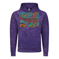 Cloud Purple sunflower gemstone serape background Vintage Hoodie - AdoDesignShop