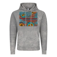 Cloud Rock sunflower gemstone serape background Vintage Hoodie - AdoDesignShop