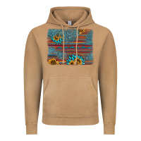 Vintage Camel sunflower gemstone serape background Vintage Hoodie - AdoDesignShop