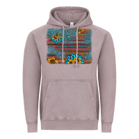 Vintage Zinc sunflower gemstone serape background Vintage Hoodie - AdoDesignShop