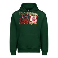 Forest Green teaching is my jam Urban Hoodie - NancyCooperArtShop