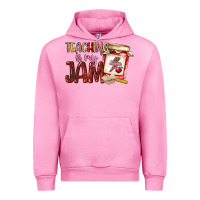 Fuchsia Pink teaching is my jam Urban Hoodie - NancyCooperArtShop